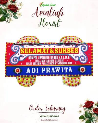 Karangan Bunga Ucapan Selamat di Kadumanggu